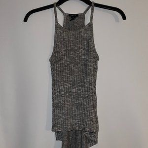 Gray knit tank top